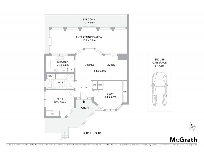 61/34 Campbell Parade, Bondi Beach NSW 2026 Floorplan