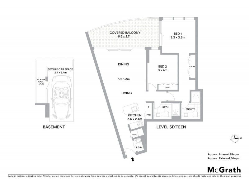 1603/241 Oxford Street, Bondi Junction NSW 2022 Floorplan