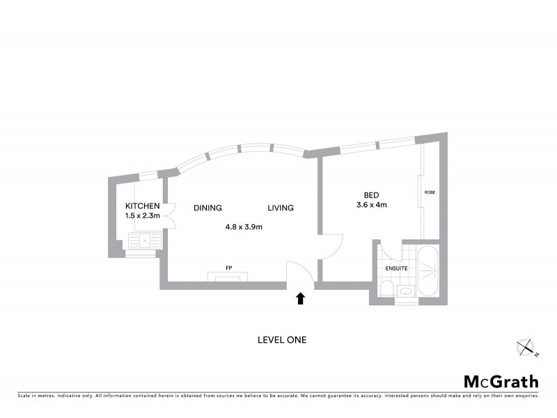 17/4 Waratah Street, Rushcutters Bay NSW 2011 Floorplan