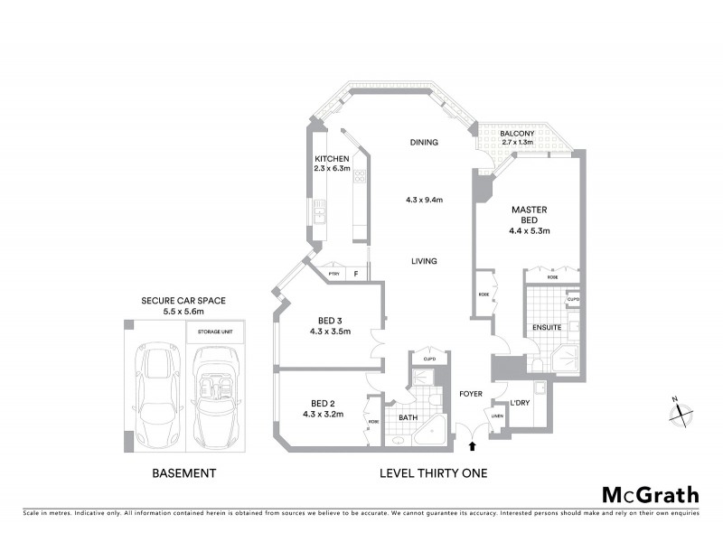 3103/100 Gloucester Street, Sydney NSW 2000 Floorplan