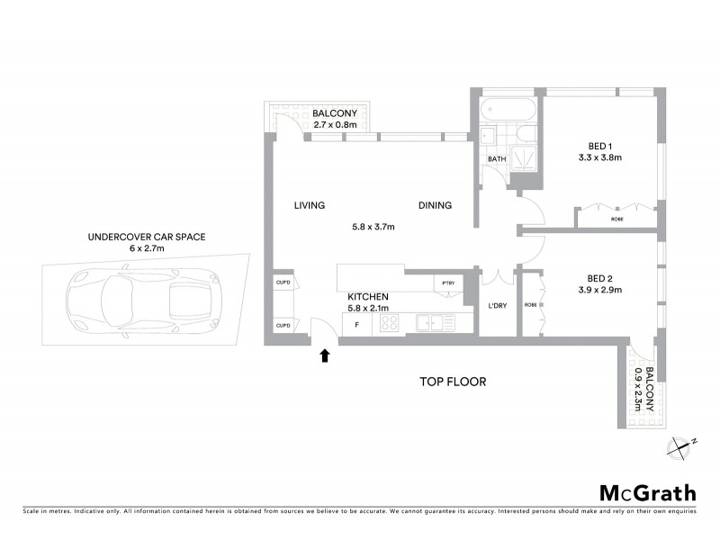 44/60 Drumalbyn Road, Bellevue Hill NSW 2023 Floorplan