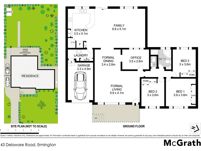 43 Delaware Road, Ermington NSW 2115 Floorplan