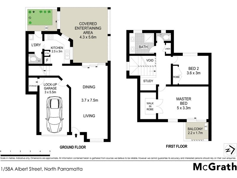 1/58A Albert Street, North Parramatta NSW 2151 Floorplan