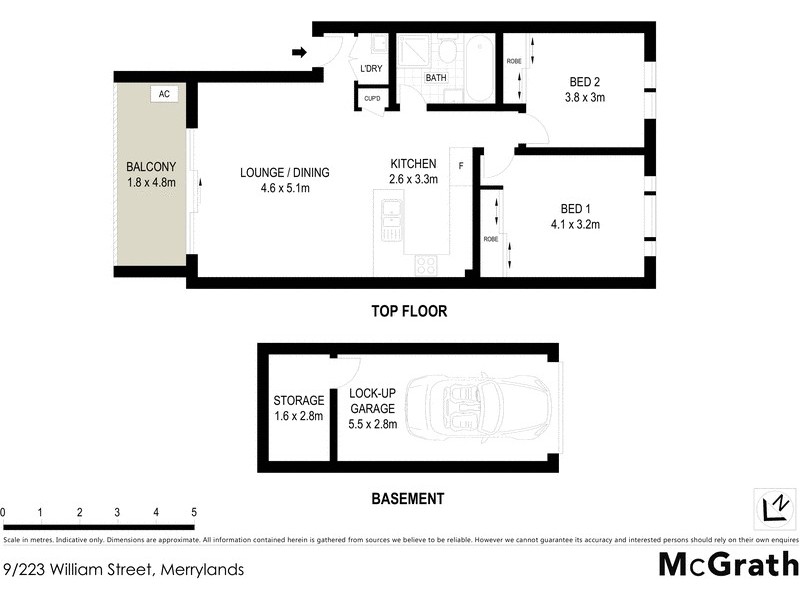9/223 William Street, Merrylands NSW 2160 Floorplan
