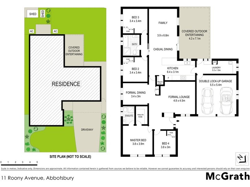 11 Roony Avenue, Abbotsbury NSW 2176 Floorplan
