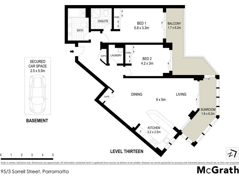 95/3 Sorrell Street, Parramatta NSW 2150 Floorplan