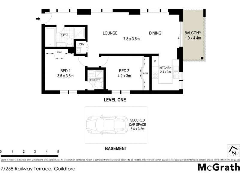 7/258 Railway Terrace, Guildford NSW 2161 Floorplan