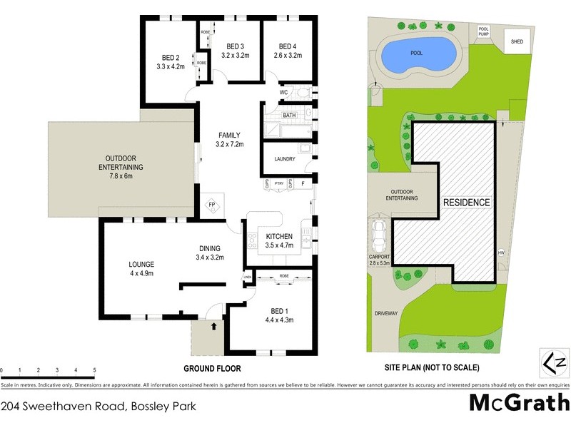 204 Sweethaven Road, Bossley Park NSW 2176 Floorplan