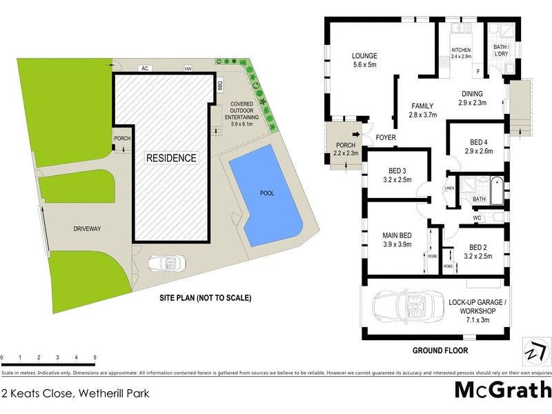 2 Keats Close, Wetherill Park NSW 2164 Floorplan