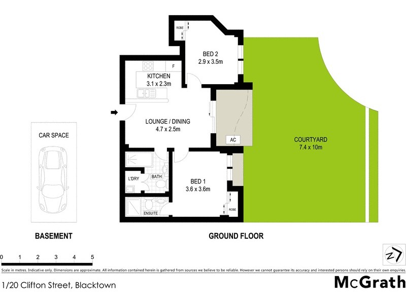 1/20 Clifton Street, Blacktown NSW 2148 Floorplan