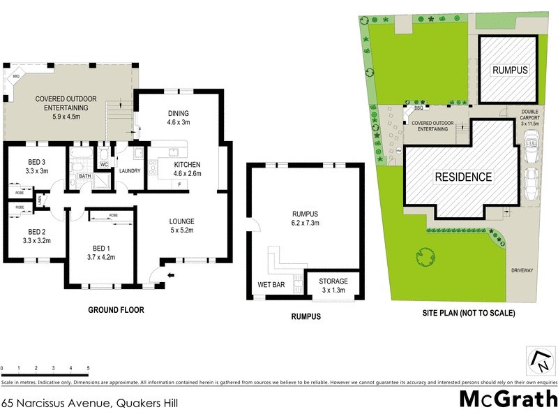 65 Narcissus Avenue, Quakers Hill NSW 2763 Floorplan