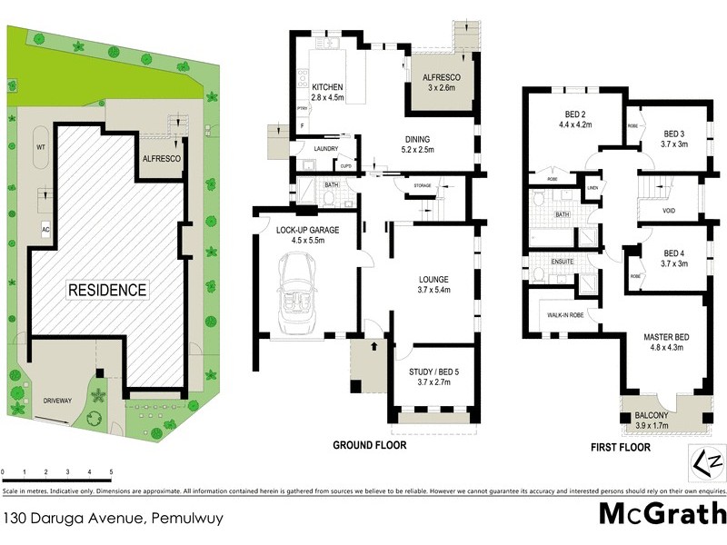 130 Daruga Avenue, Pemulwuy NSW 2145 Floorplan