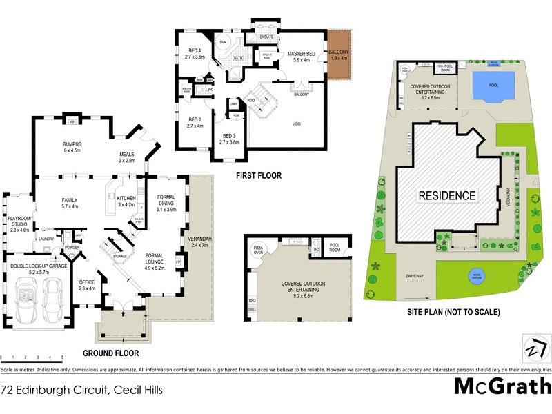 72 Edinburgh Circuit, Cecil Hills NSW 2171 Floorplan