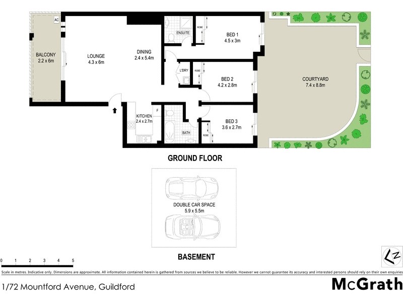 1/72 Mountford Avenue, Guildford NSW 2161 Floorplan