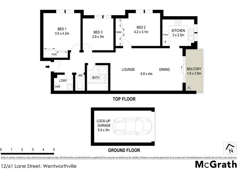 12/61 Lane Street, Wentworthville NSW 2145 Floorplan