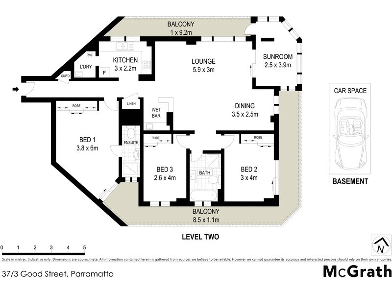 37/3 Good Street, Parramatta NSW 2150 Floorplan