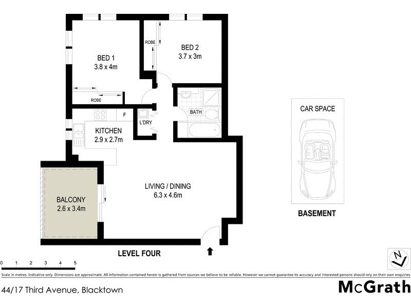 44/17 Third Avenue, Blacktown NSW 2148 Floorplan
