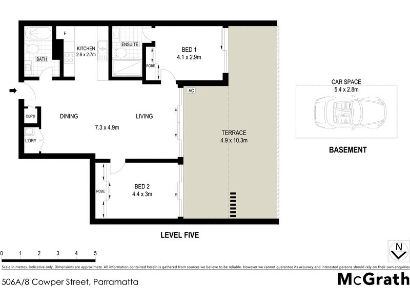 506A/8 Cowper Street, Parramatta NSW 2150 Floorplan
