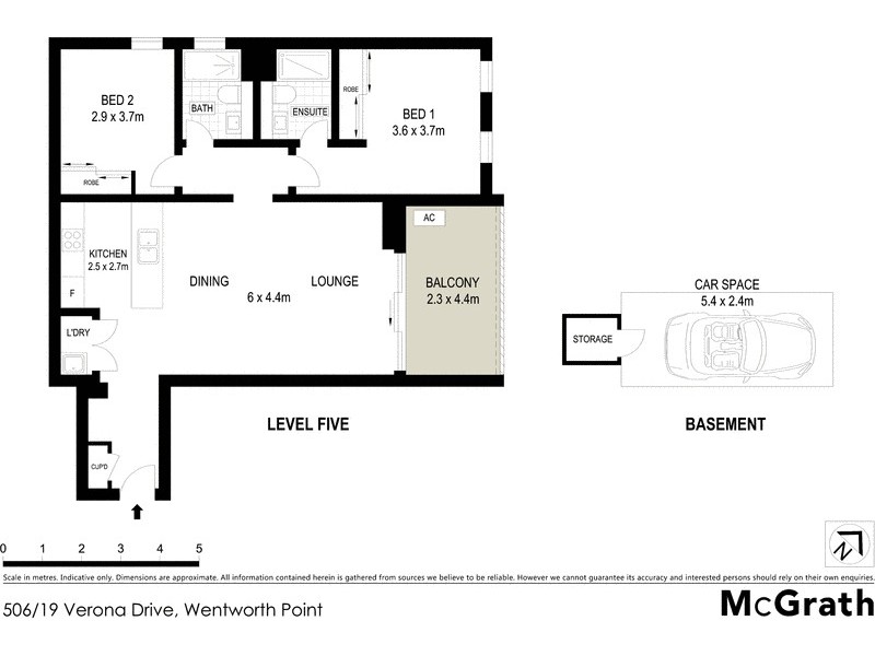 506/19 Verona Drive, Wentworth Point NSW 2127 Floorplan