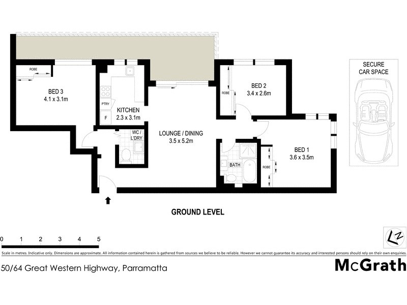 50/64 Great Western Highway, Parramatta NSW 2150 Floorplan