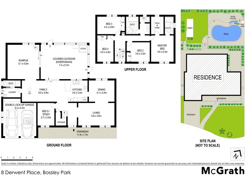 8 Derwent Place, Bossley Park NSW 2176 Floorplan