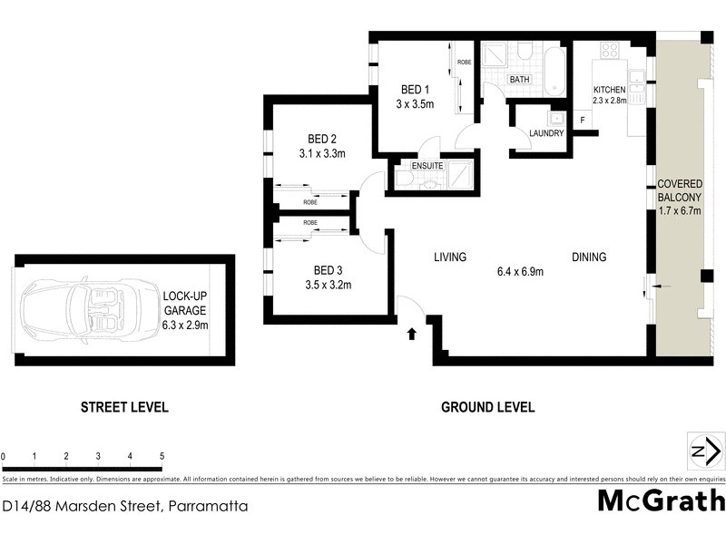 D14/88 Marsden Street, Parramatta NSW 2150 Floorplan