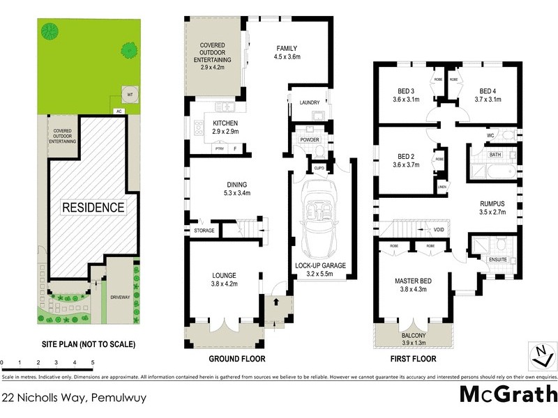 22 Nicholls Way, Pemulwuy NSW 2145 Floorplan