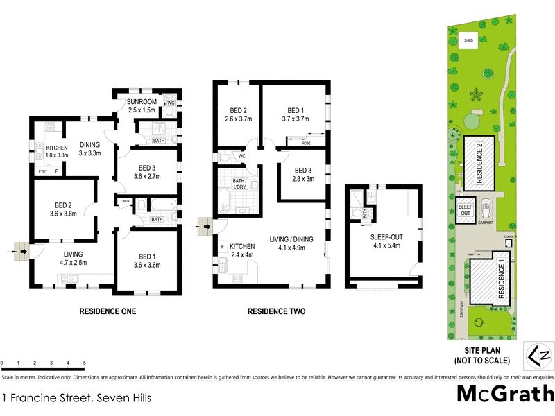 1 Francine Street, Seven Hills NSW 2147 Floorplan