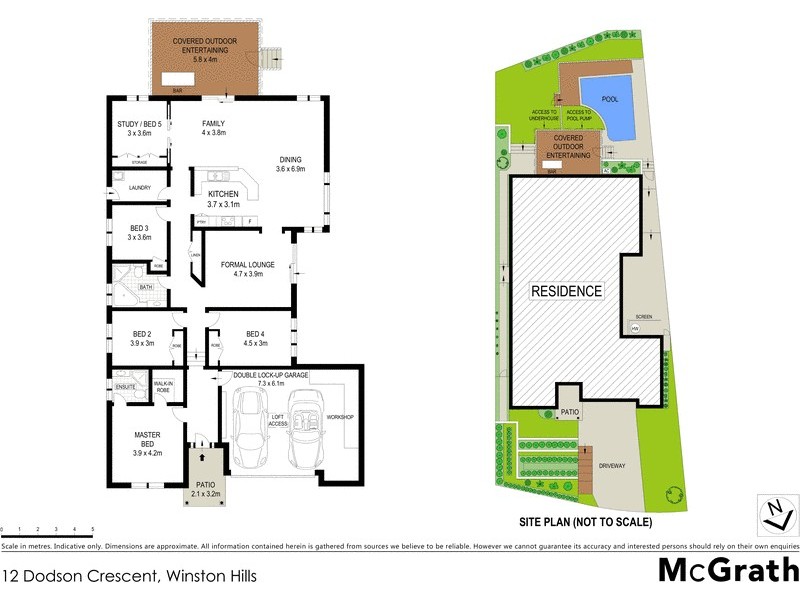 12 Dodson Crescent, Winston Hills NSW 2153 Floorplan