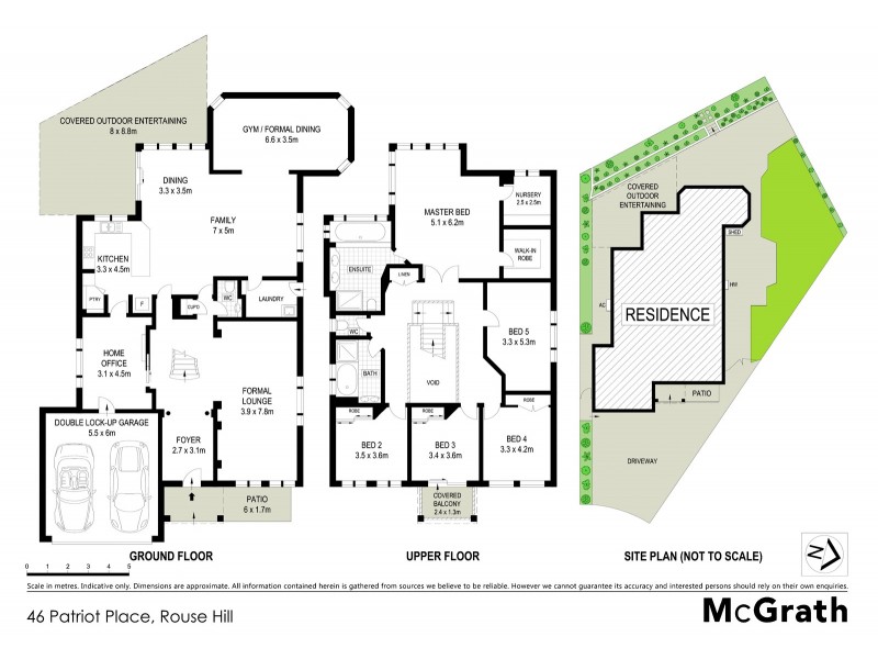 46 Patriot Place, Rouse Hill NSW 2155 Floorplan
