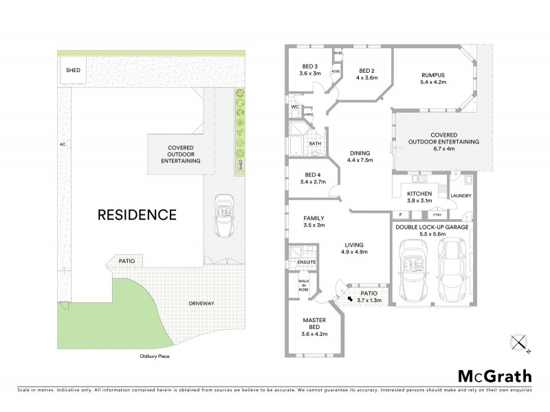 5 Oldbury Place, West Hoxton NSW 2171 Floorplan