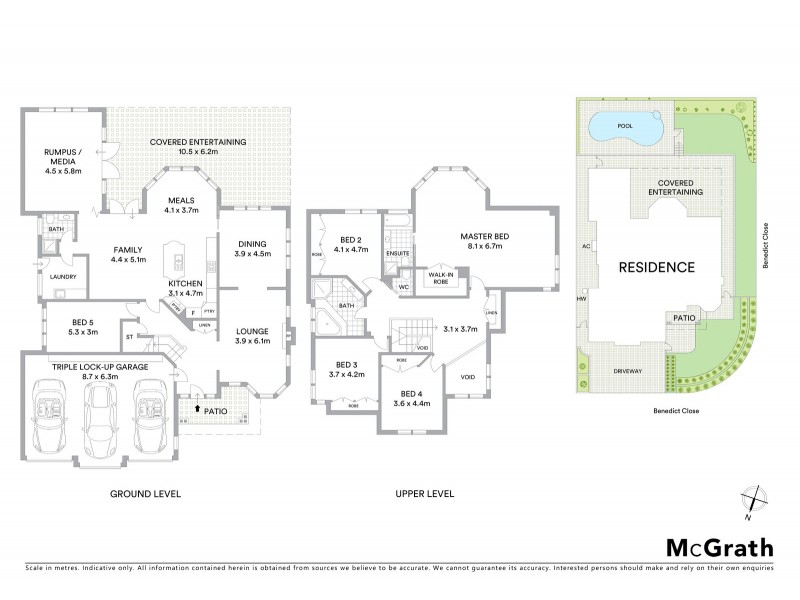 18 Benedict Close, Cecil Hills NSW 2171 Floorplan