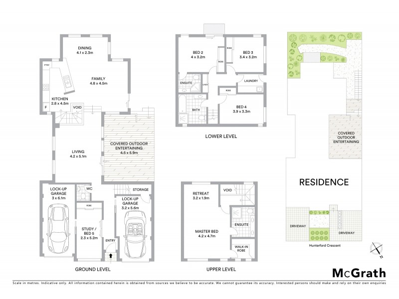 44 Hunterford Crescent, Oatlands NSW 2117 Floorplan