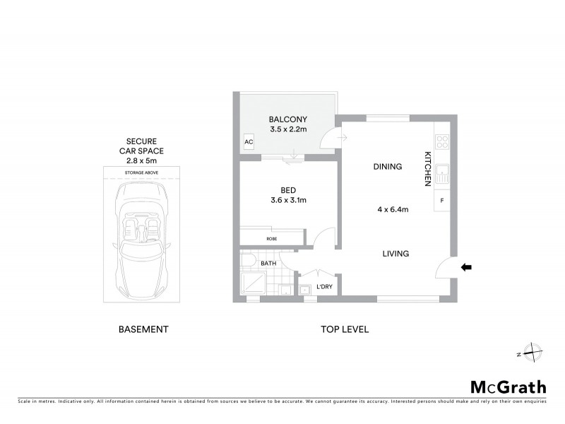 8/74 Grose Street, North Parramatta NSW 2151 Floorplan