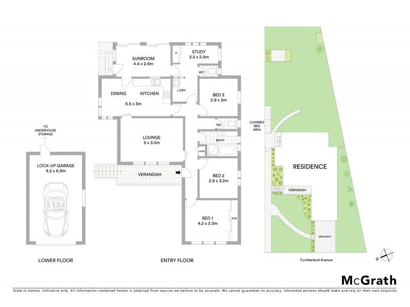 2 Cumberland Avenue, Georges Hall NSW 2198 Floorplan