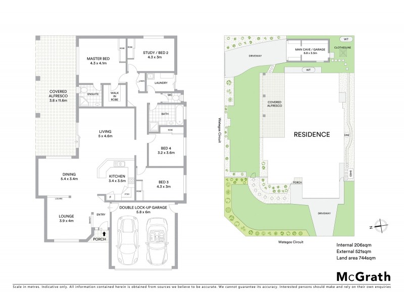 14 Wategos Circuit, Pelican Waters QLD 4551 Floorplan