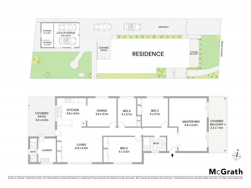 13 Narani Crescent, Earlwood NSW 2206 Floorplan