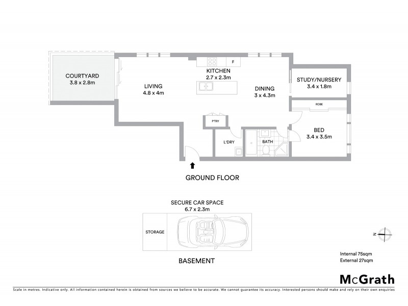 G01/104B Bay Street, Pagewood NSW 2035 Floorplan