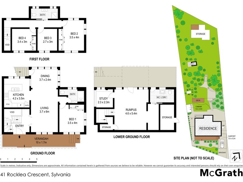 41 Rocklea Crescent, Sylvania NSW 2224 Floorplan