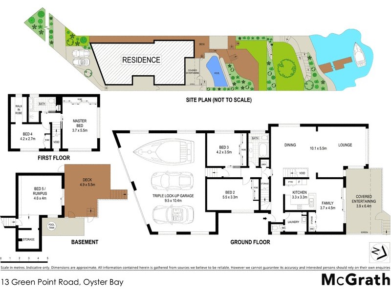 13 Green Point Road, Oyster Bay NSW 2225 Floorplan