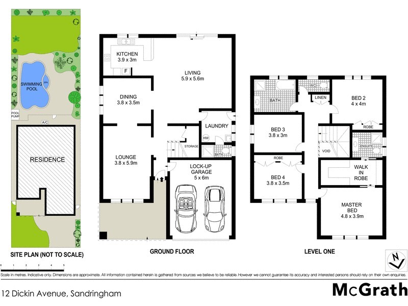 12 Dickin Avenue, Sandringham NSW 2219 Floorplan