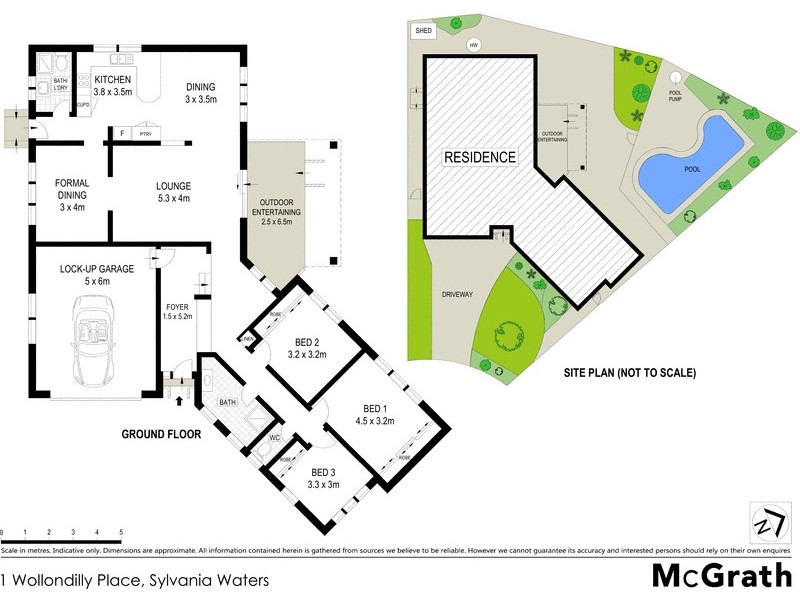1 Wollondilly Place, Sylvania Waters NSW 2224 Floorplan