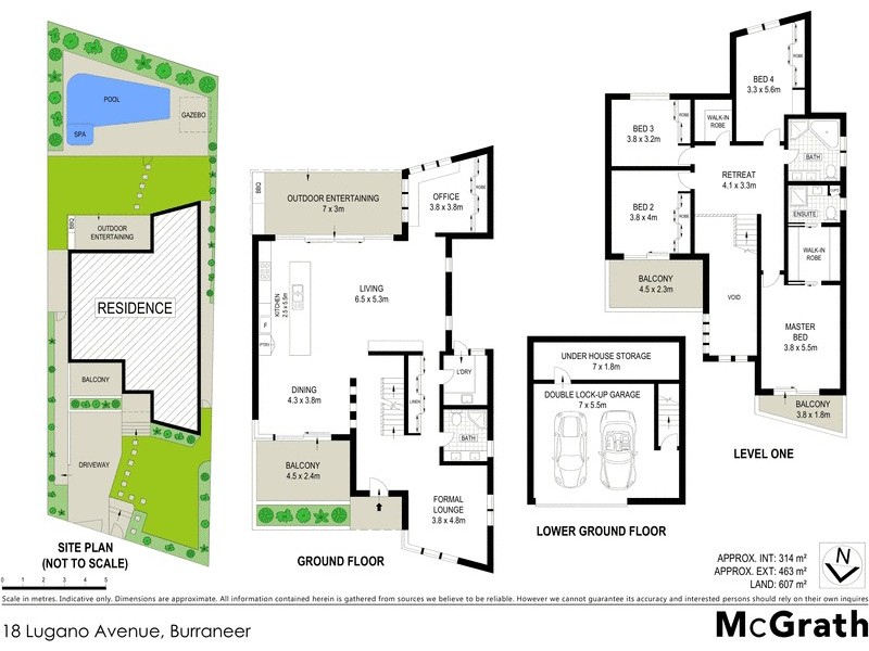18 Lugano Avenue, Burraneer NSW 2230 Floorplan