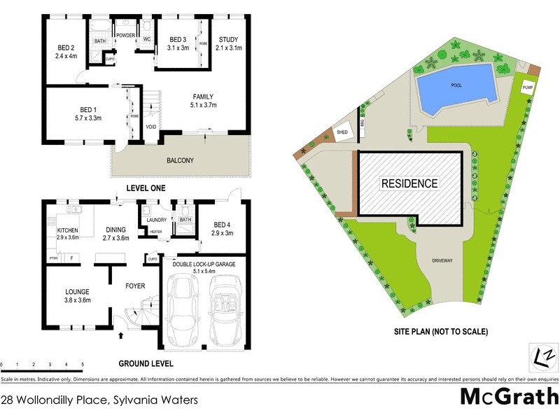 28 Wollondilly Place, Sylvania Waters NSW 2224 Floorplan