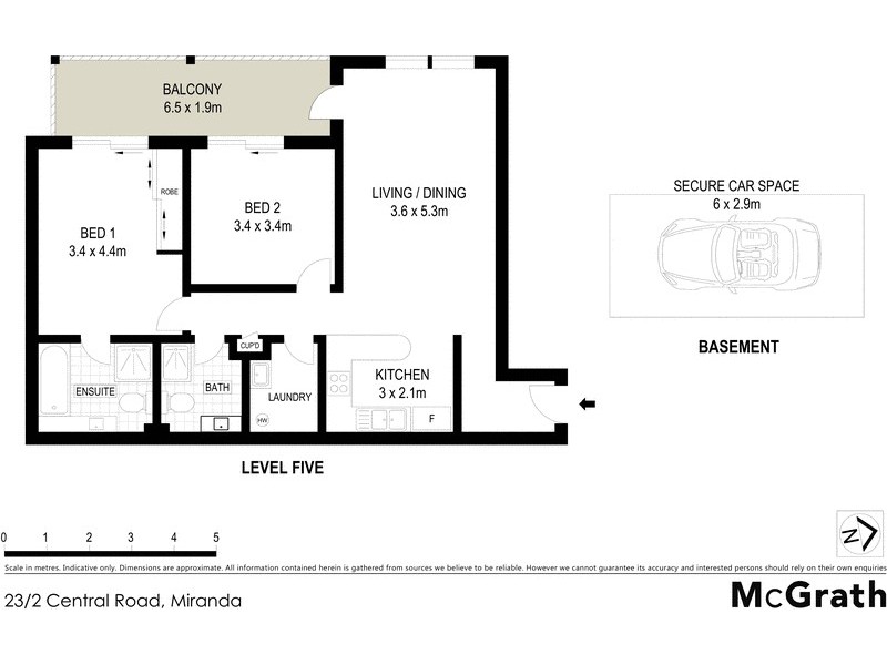 23/2 Central Road, Miranda NSW 2228 Floorplan