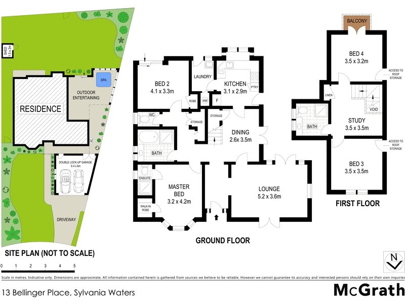 13 Bellinger Place, Sylvania Waters NSW 2224 Floorplan