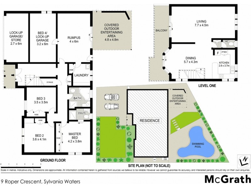 9 Roper Crescent, Sylvania Waters NSW 2224 Floorplan