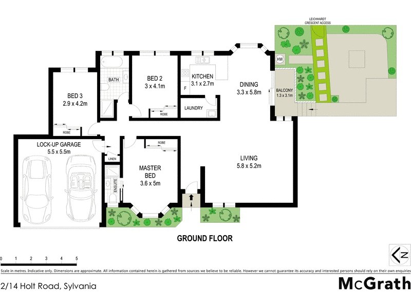2/14 Holt Road, Sylvania NSW 2224 Floorplan