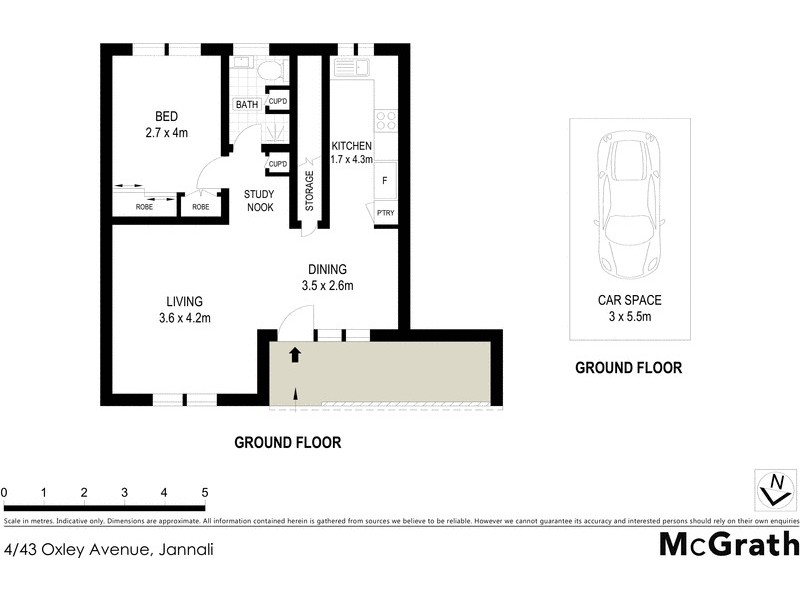 4/43 Oxley Avenue, Jannali NSW 2226 Floorplan