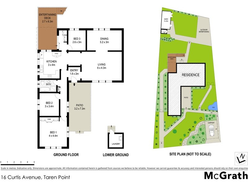 16 Curtis Avenue, Taren Point NSW 2229 Floorplan